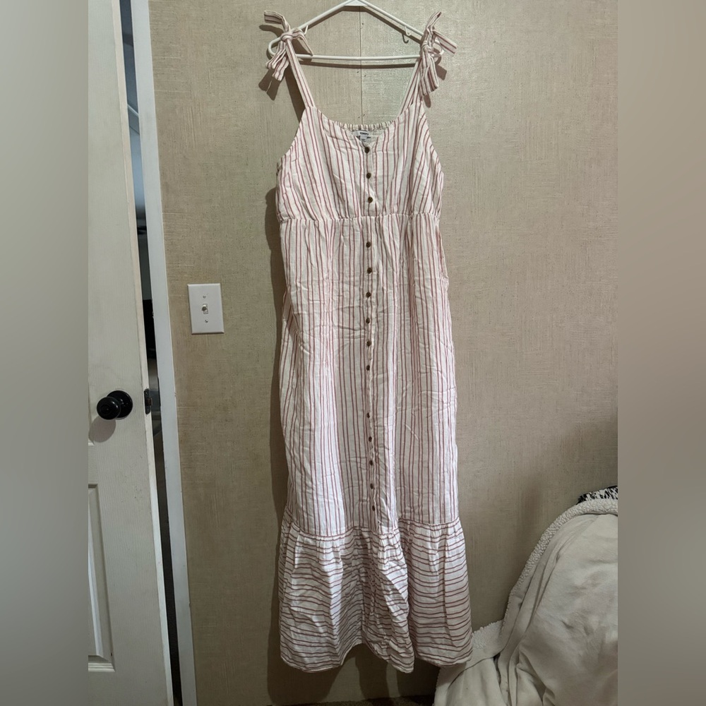 Sonoma women’s striped maternity maxi dress